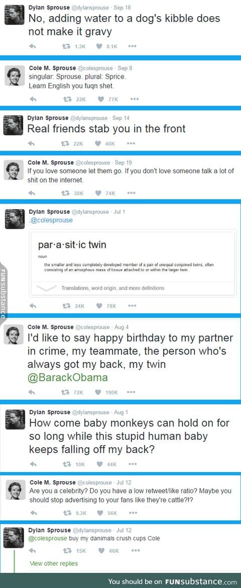 Sprouse Tweet Compilation