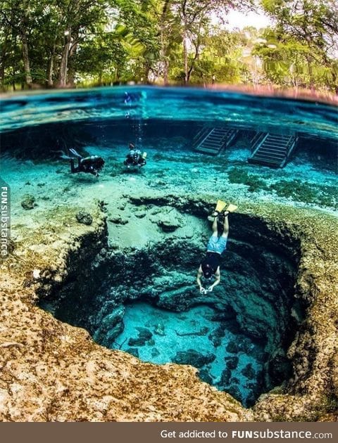 Ginnie Springs is known for having some of the clearest water in the world