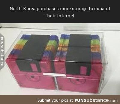 North Korea purchases more storage to expand their internet