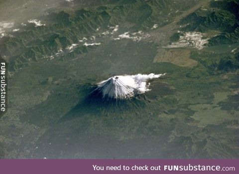 Mount Fuji from the International Space Station