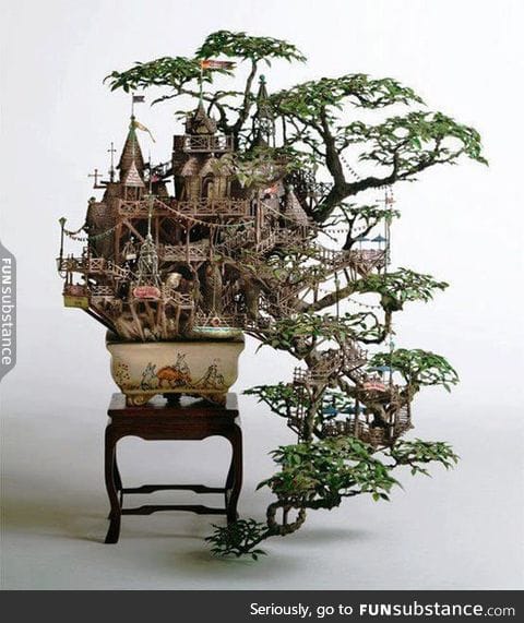 Bonsai tree castle