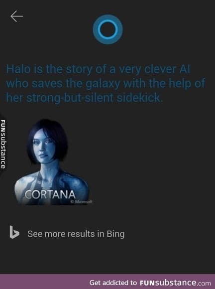 Hey Cortana, do you know Halo?