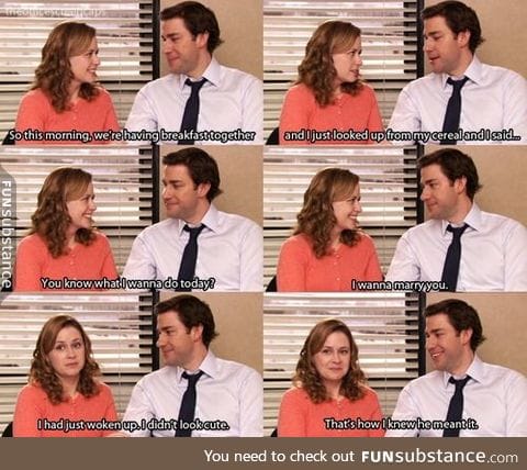 I love Jim and Pam so much
