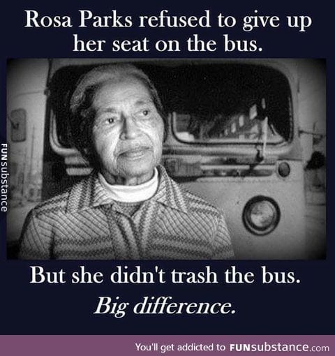 "no"- Rosa Parks