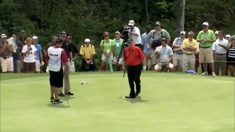 Johnny Miller says impossible to make a 102ft Uphill putt. Jack Nicklaus thought otherwise