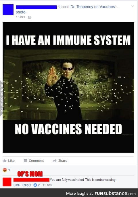 anti vaccination people are anti intelligence