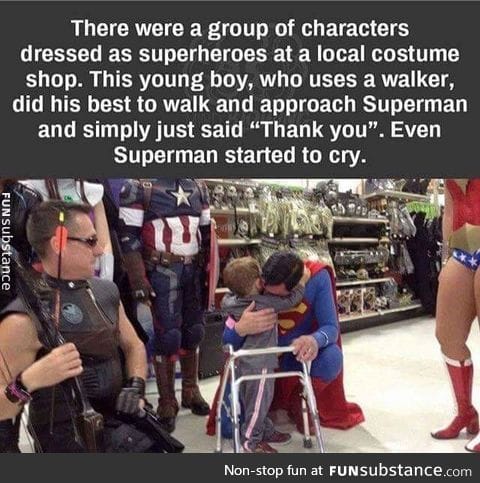 Superman feels