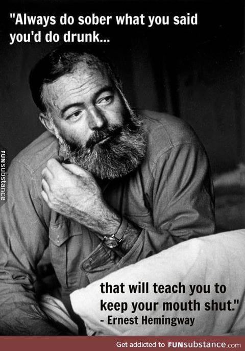 Hemingway has a point