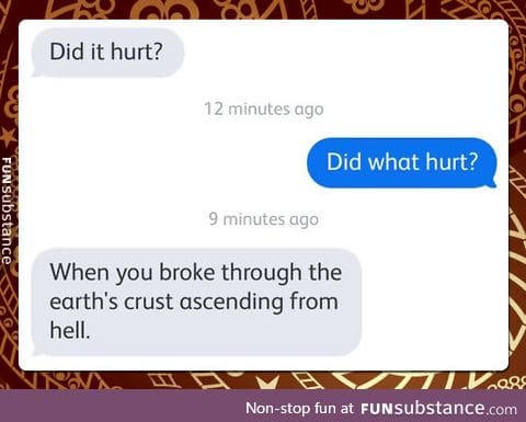 Did what hurt?