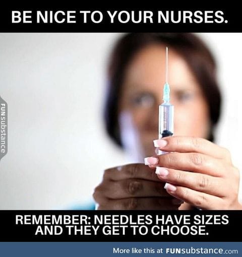 To all those people who are rude to nurses