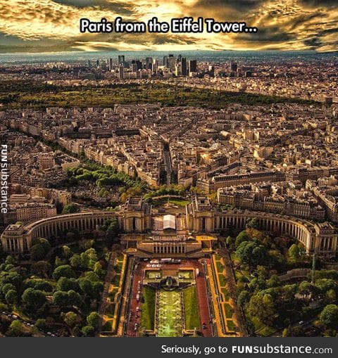 Such an incredible view of paris