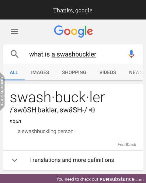 Thanks, google