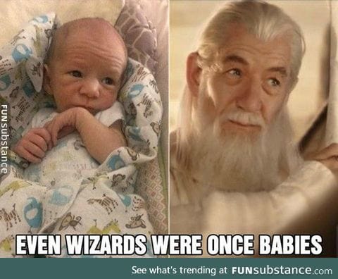 Gandalf as a baby