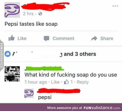 Pepsi soap