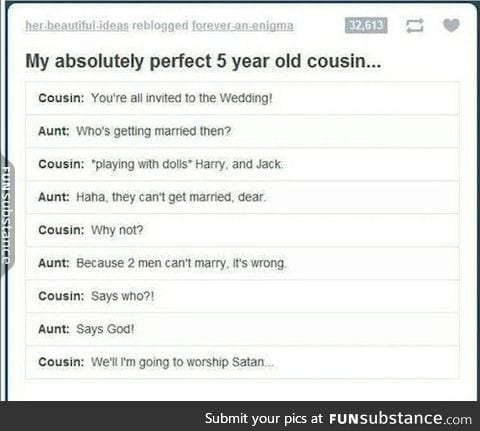 5 year olds are awesome sometimes