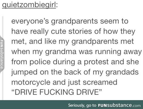What a cute old couple