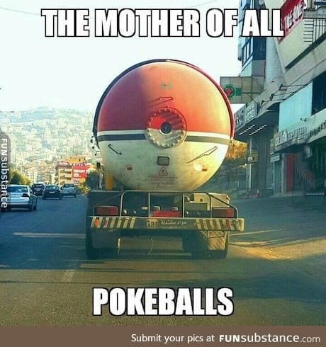 Imagine how many Pokemons you could catch with this mega PokeBall
