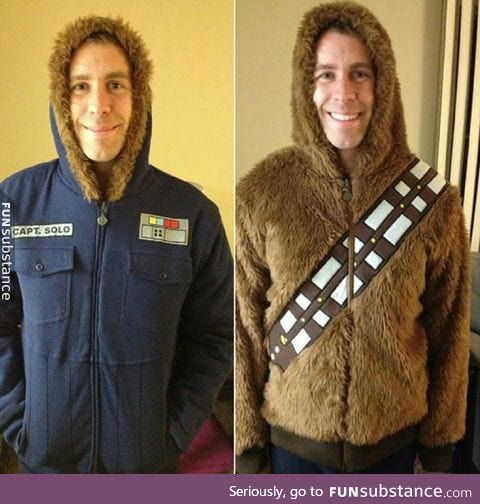 Solo/chewbacca reversible jacket