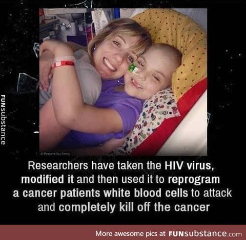 They killed cancer using HIV, WTF!