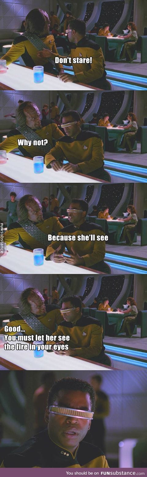 Worf is a jerk