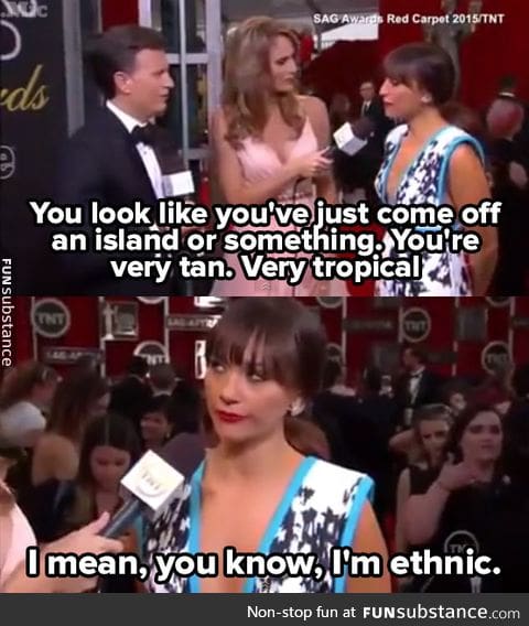 Rashida Jones responds to Reporter questions