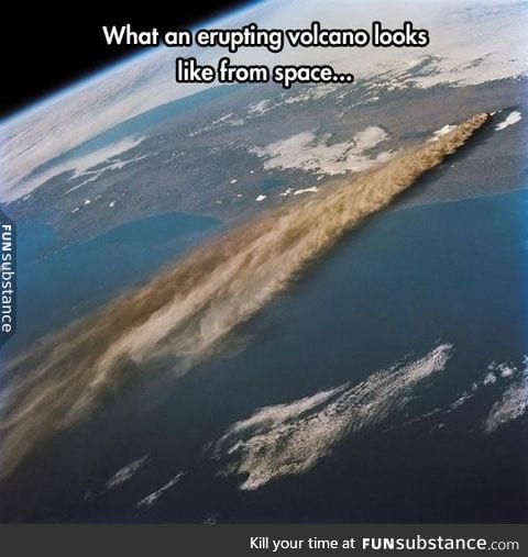 Volcano from space