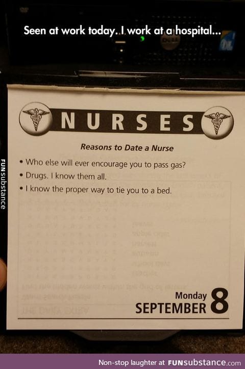 Some reasons to date a nurse