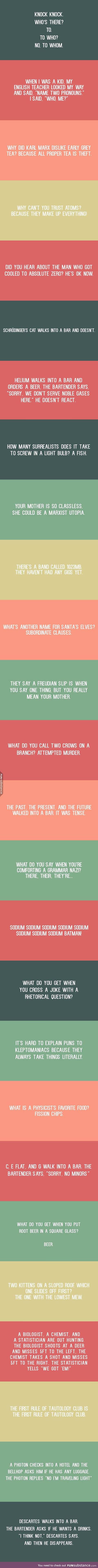 Nerdy English language jokes