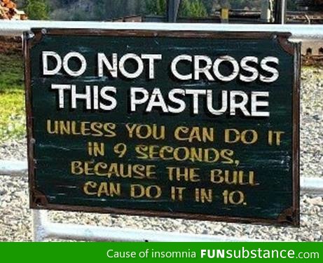 Do not cross!