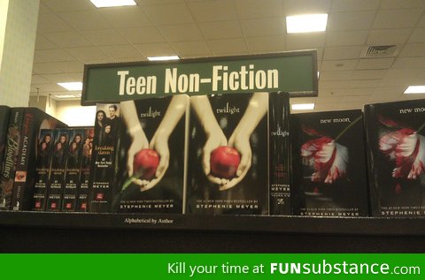 Someone tell Barnes and Noble what "Non-fiction" means