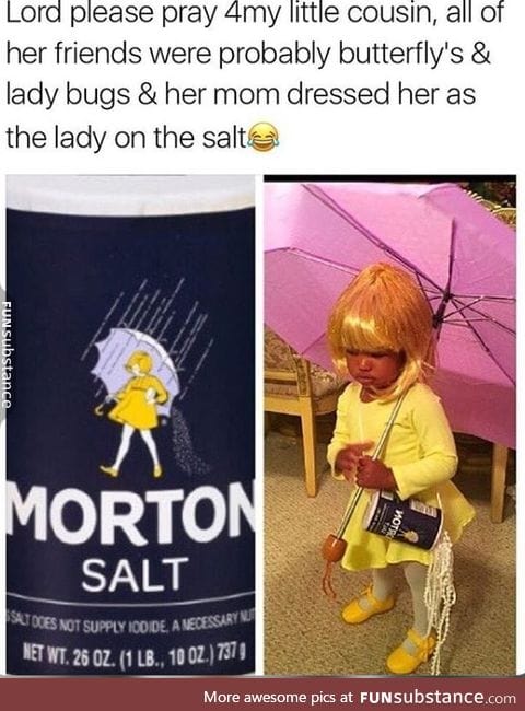 Lady from the salt can