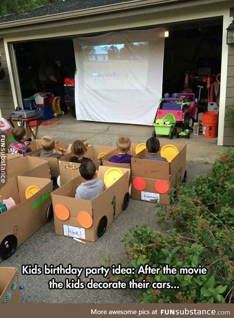 Drive-in movie for kids