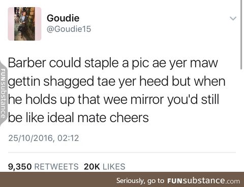 Scottish twitter explains haircuts