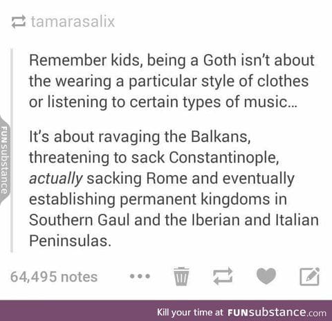 Goth is a culture, not your costume