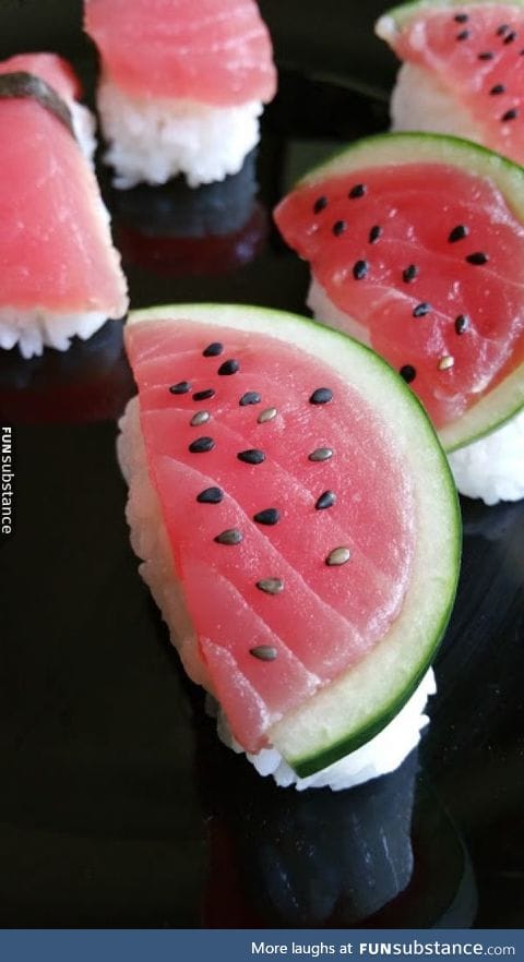 Styling sushi - watermelon