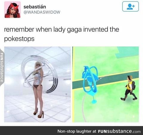 So that's where the pokestop came from