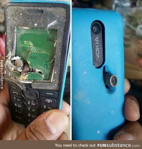 A soldier survived because the bullet hit his phone