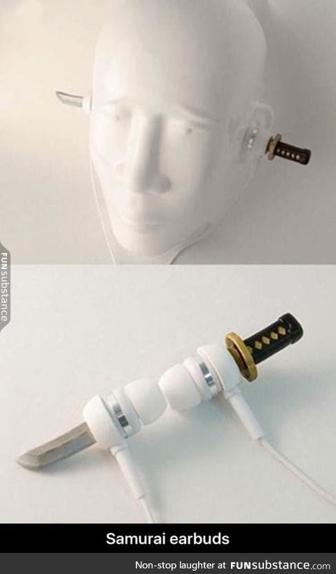 Samurai earbuds