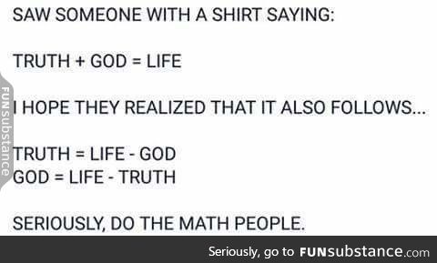 Math = truth