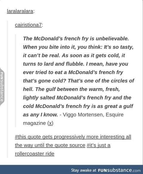The McDonald's French Fry Phenomena