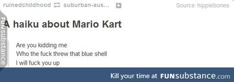 Mario Kart is intense
