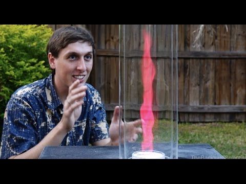 Youtuber creates different colored fire tornadoes with no moving parts