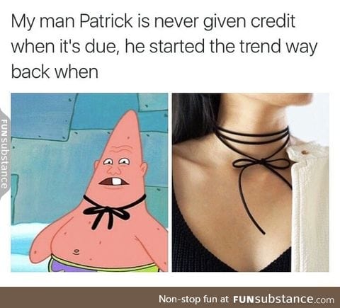 Patrick the fashion leader