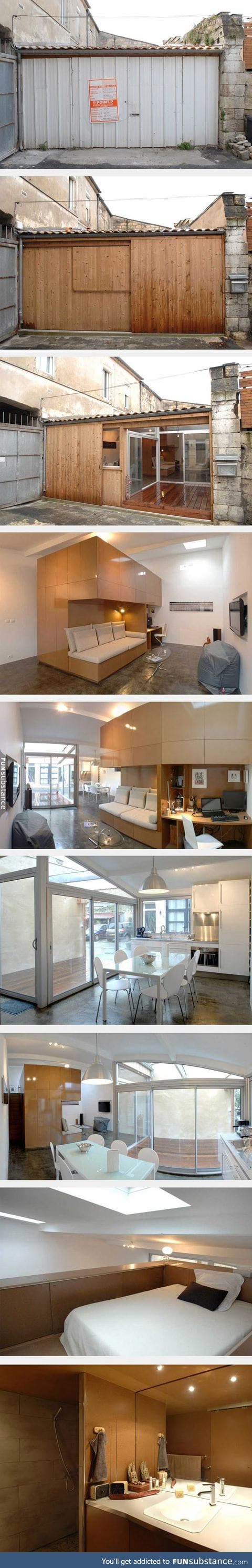 Garage converted into an awesome apartment