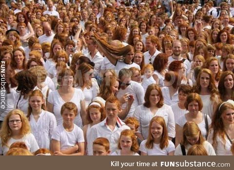 Festival of redheads in Netherlands