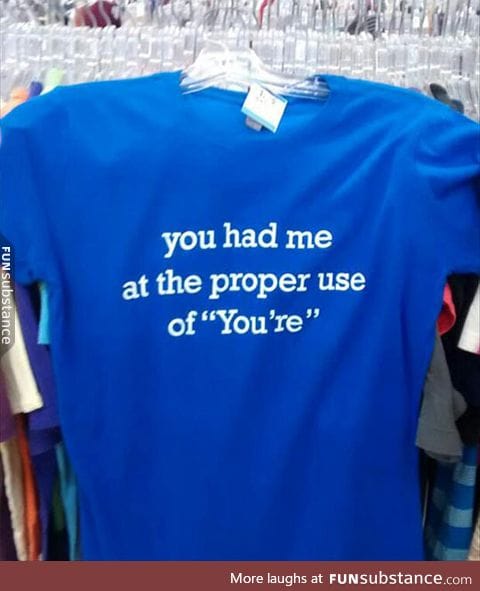 Perfect shirt for grammar lovers