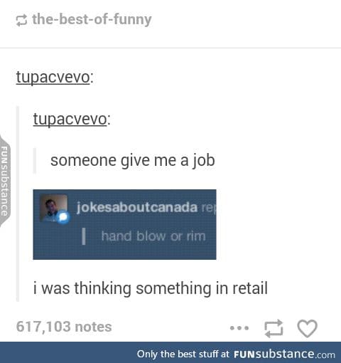 Wrong type of job
