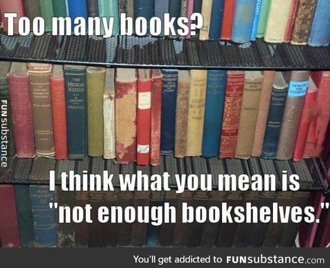 Never enough bookshelves!