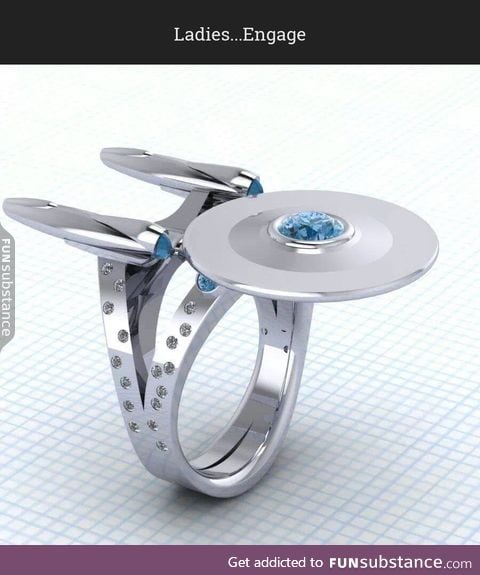 Real engagement ring