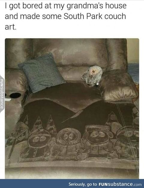 Grandma couch art